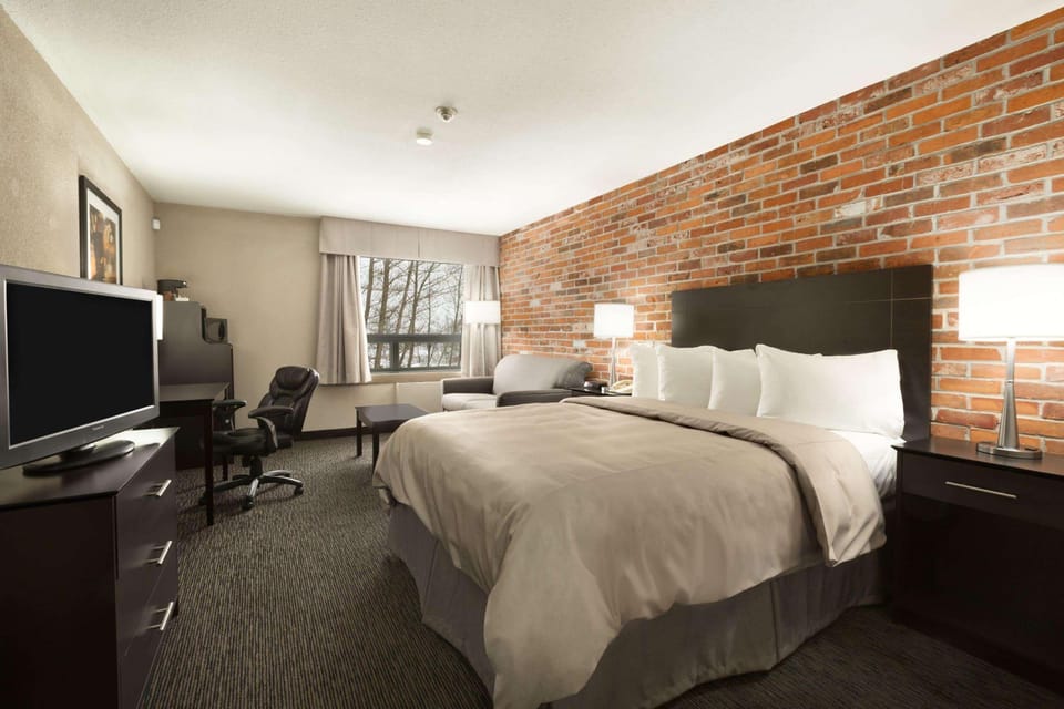 Room, 1 King Bed, Non Smoking | Desk, laptop workspace, iron/ironing board, free cribs/infant beds