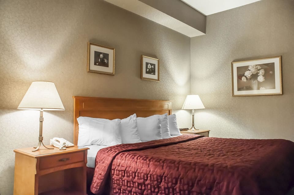 Individually furnished, desk, blackout drapes, iron/ironing board