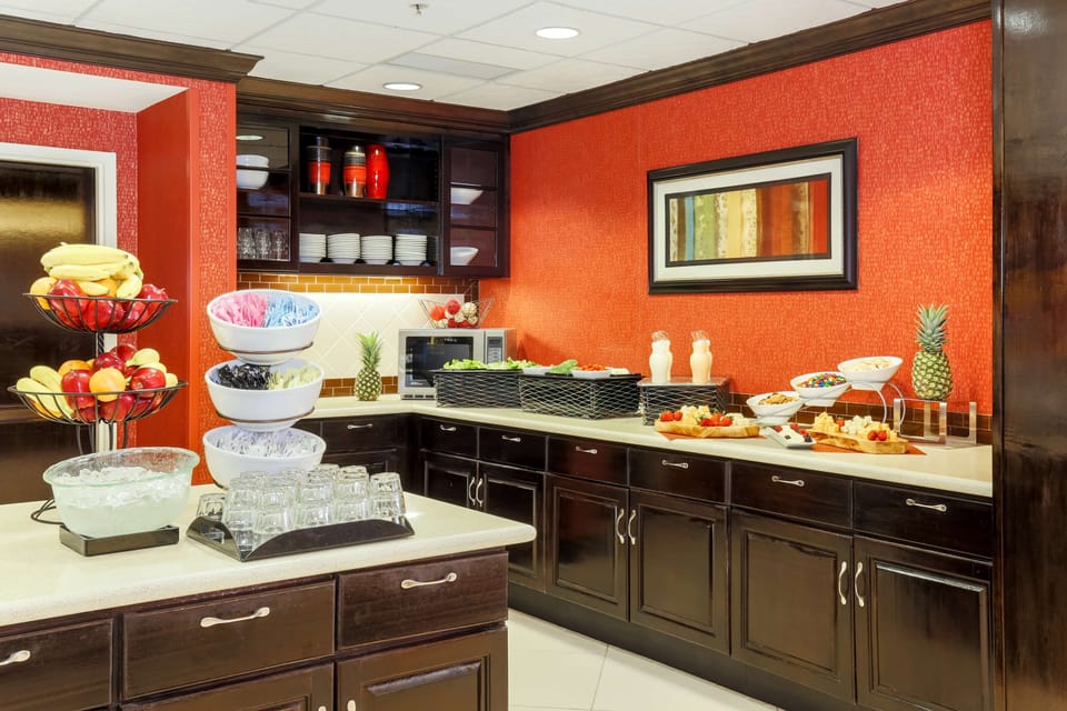 Free daily buffet breakfast