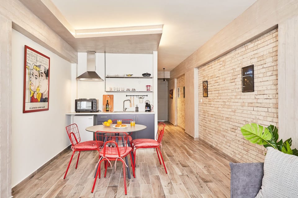 Walk Ancient Athens from this 1BDR near Acropolis! from this 1BDR near Acropolis | Living area | 28-inch Smart TV with digital channels, TV