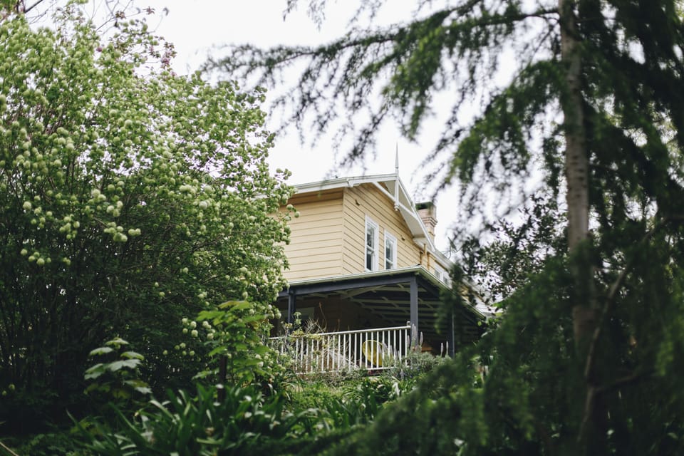The Coach House is set in rambling gardens.