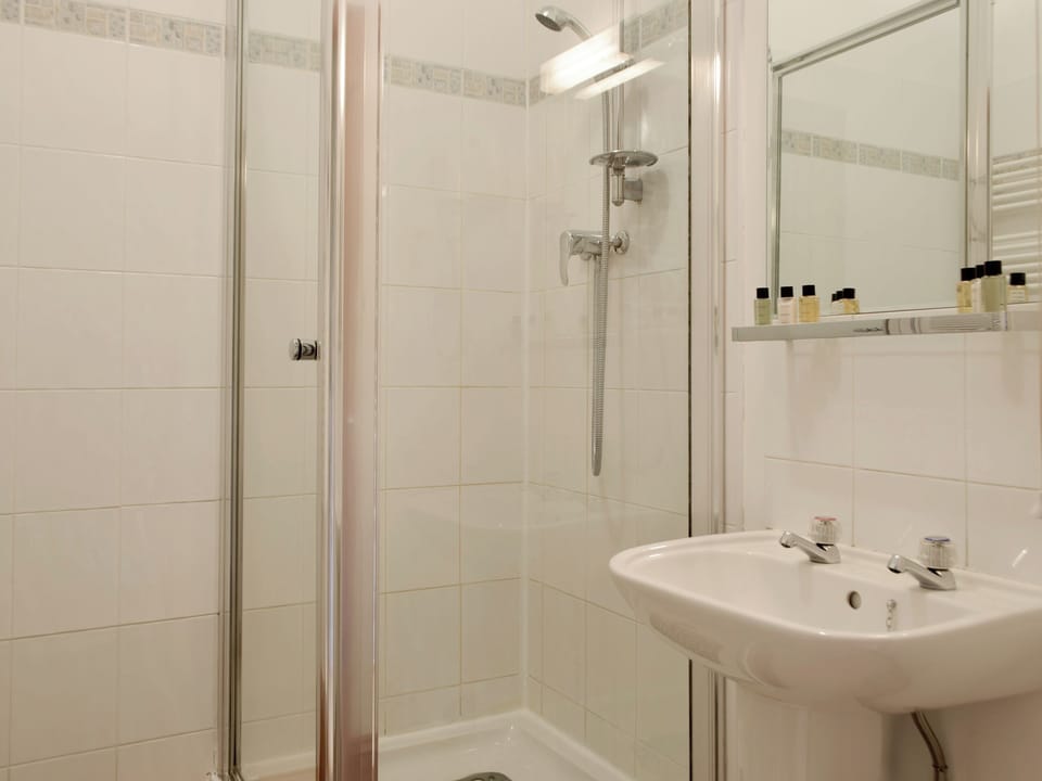 Family shower room | Cothi Cottage - Upton Hall Cottages, Nantgaredig, near Llandeilo
