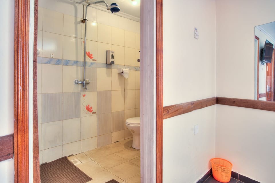 Deluxe Double Room | Bathroom | Shower, rainfall showerhead, towels, soap