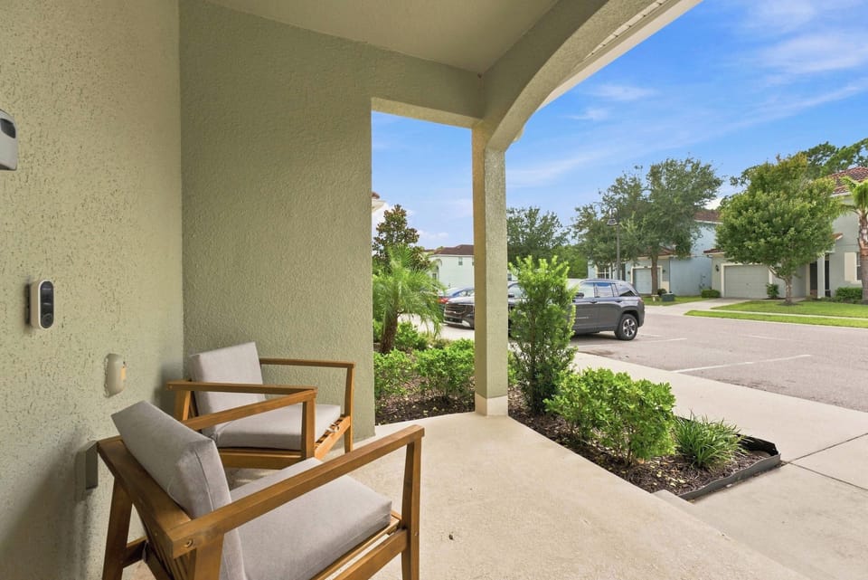 Front porch with seating