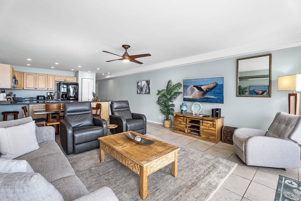 • Coastal-chic design with cooling A/C and high-speed WiFi—ideal for both remote work and vacation mode.