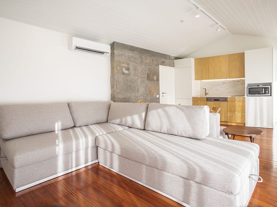 Superior Apartment, 1 Bedroom, Pool View | Living area | Flat-screen TV