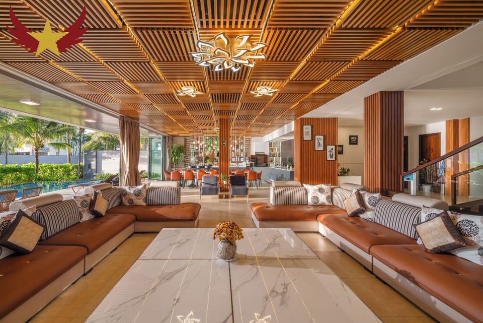 Luxury Villa, Multiple Bedrooms, Sea View | Living area | LCD TV