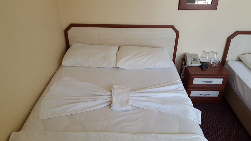 Premium bedding, laptop workspace, WiFi (free)