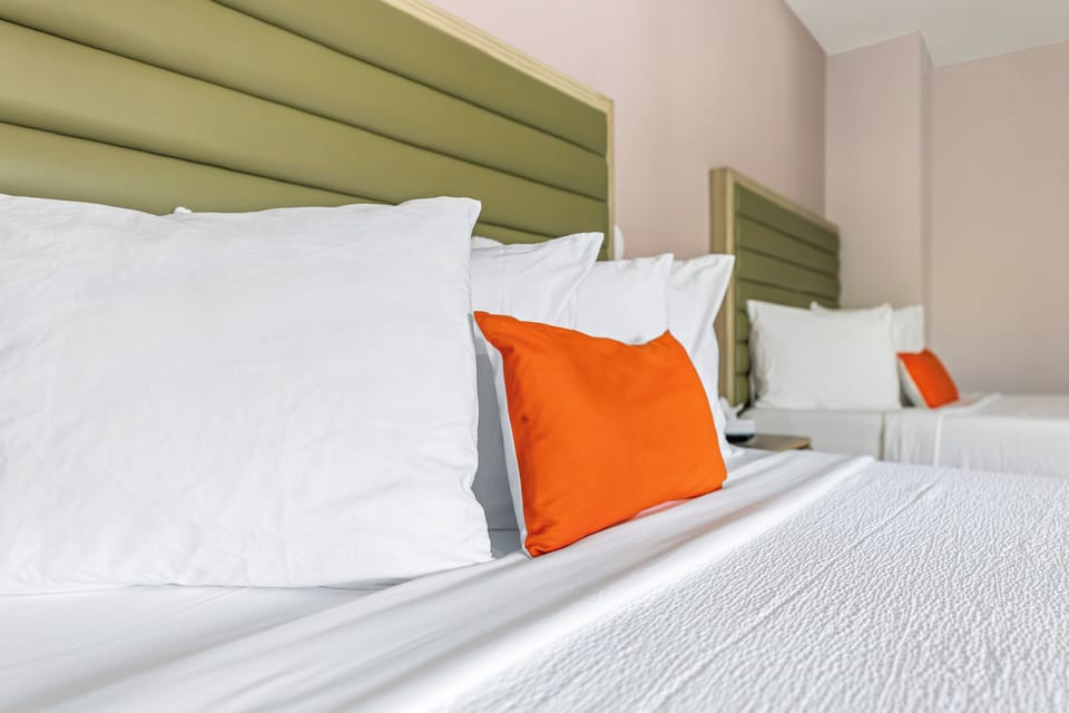Room, 2 Queen Beds | Desk, laptop workspace, blackout drapes, soundproofing