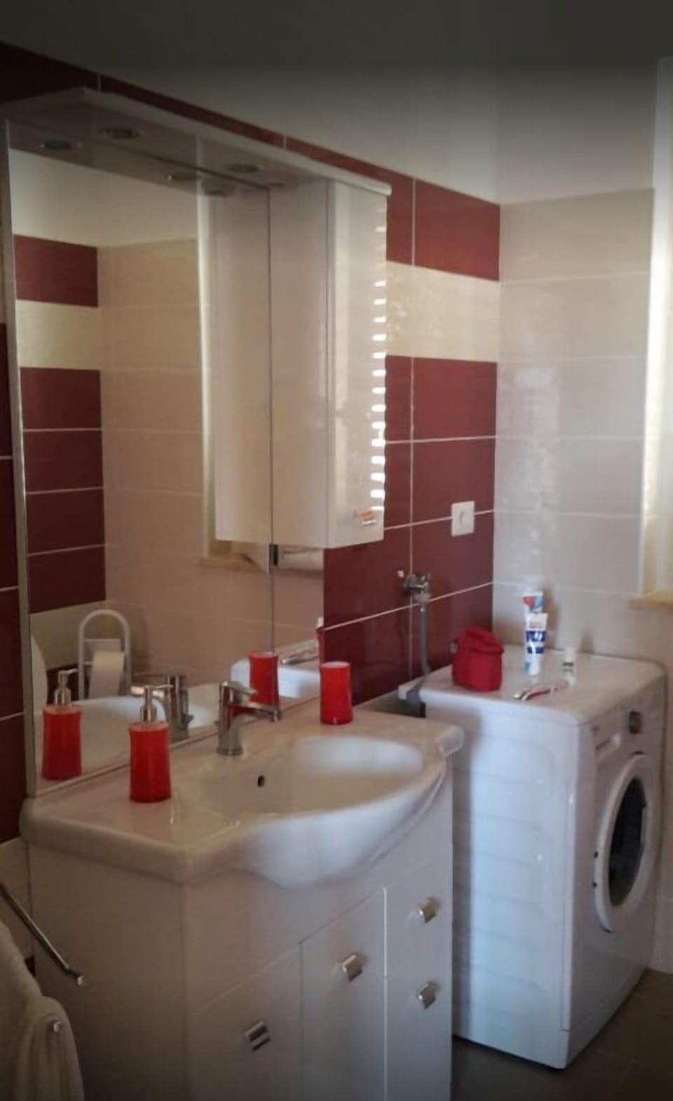 Shower, rainfall showerhead, hair dryer, bidet