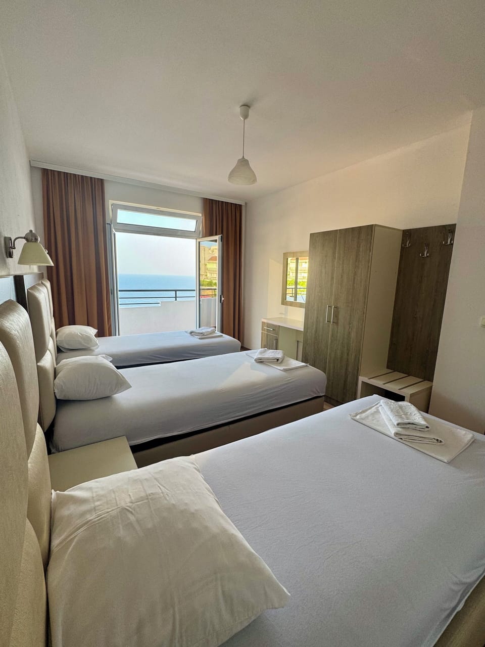 Premium Apartment, 2 Bedrooms, Beach View | Pillowtop beds, desk, iron/ironing board, free WiFi