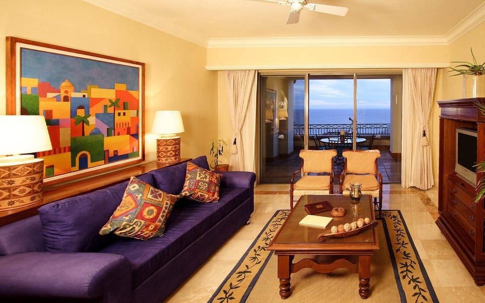 Living Room with access to huge patio