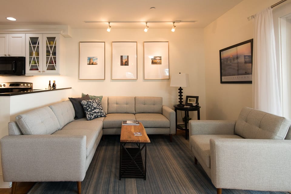 Comfy living room to relax in.