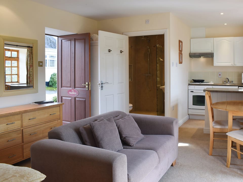 Open plan living space | The Stables - Sid Valley Cottages, Sidbury, near Sidmouth