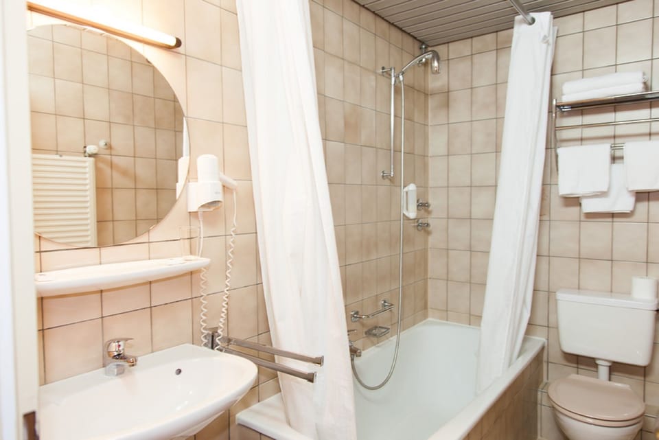 Hair dryer, towels
