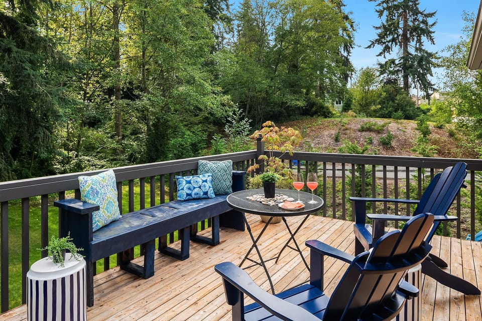 Deck off bedroom 1 