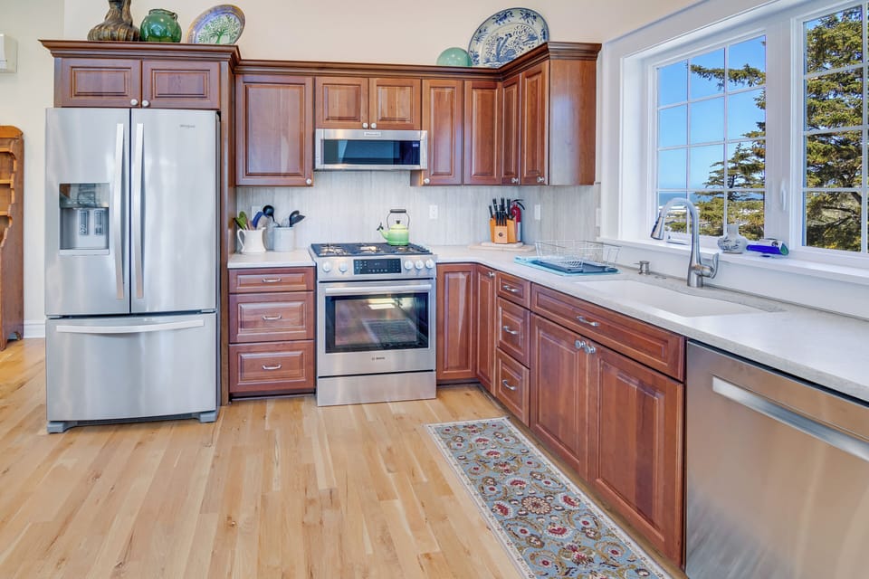Create a delicious meal in the kitchen at our condo after a day in Waldport.