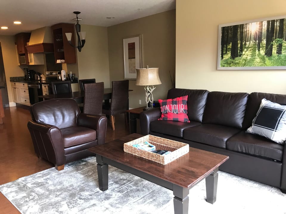 Living Room features Queen Size Sofabed. 