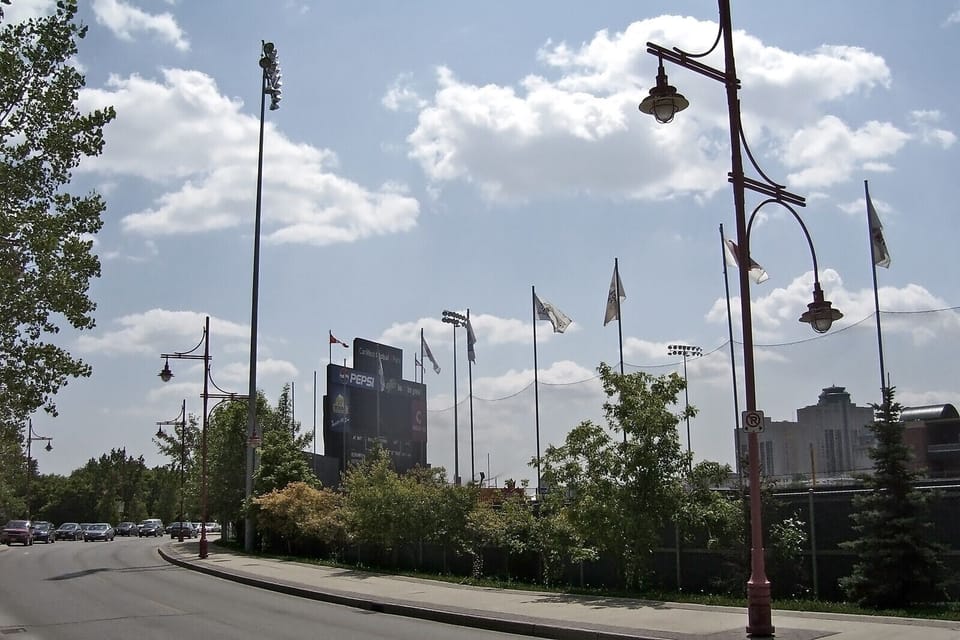 Waterfront Drive borders the baseball park, 15 minute walk from our loft

