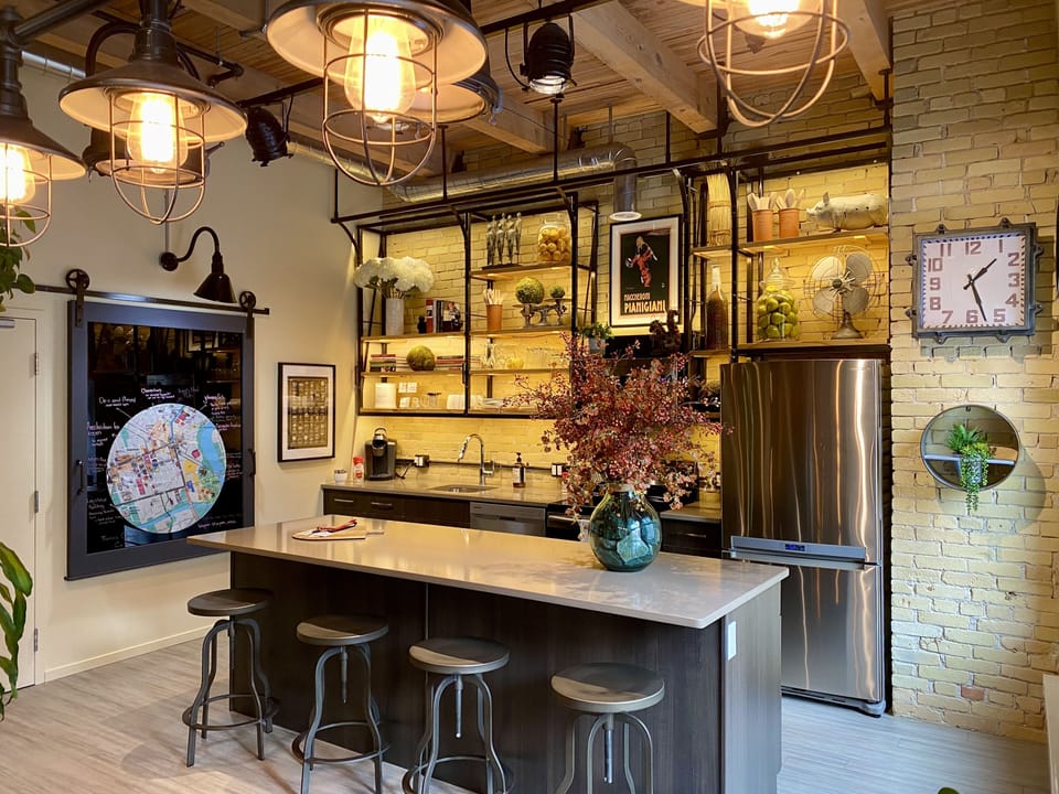 Fully stocked kitchen for all your culinary adventures.
