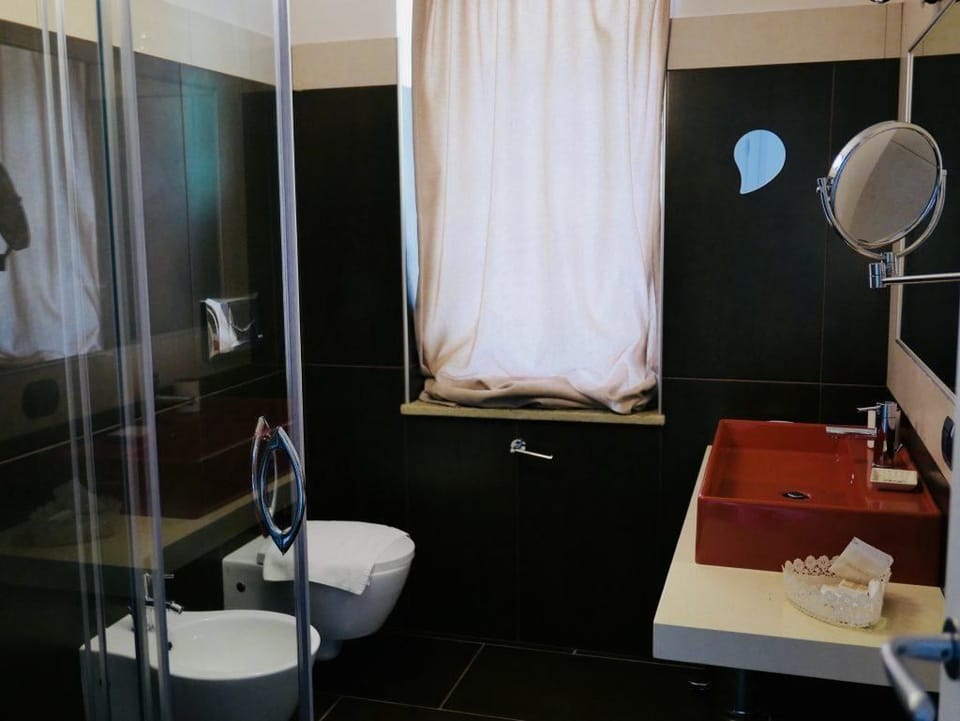 Free toiletries, hair dryer, slippers, bidet