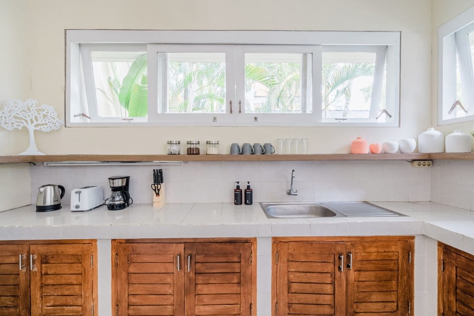 Villa, 2 Bedrooms, Private Pool | Private kitchen | Full-size fridge, microwave, stovetop, coffee/tea maker