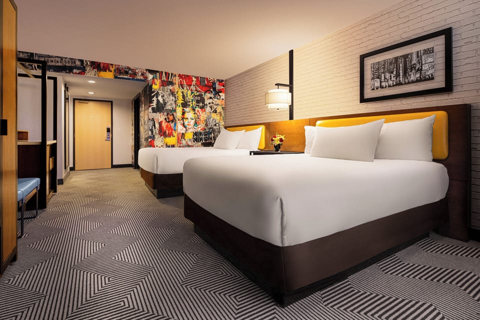 Premium bedding, pillowtop beds, in-room safe, blackout drapes