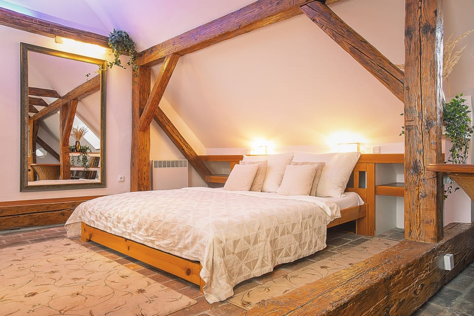 Premium Attic Apartment with Private Terrace and Castle View | Select Comfort beds, in-room safe, individually decorated