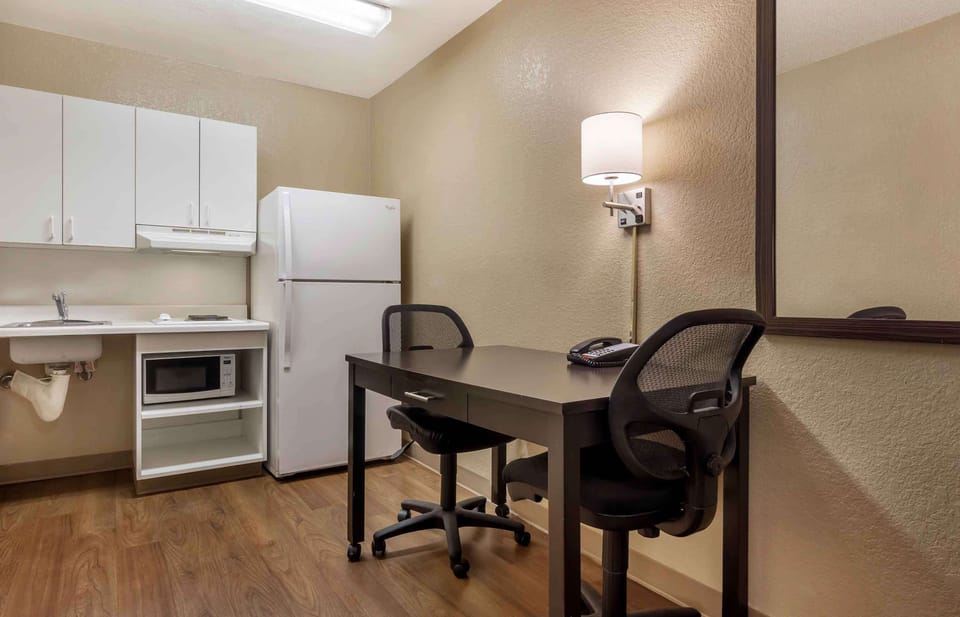 Studio, 1 Queen Bed, Accessible, Non Smoking | Private kitchen | Full-size fridge, microwave, stovetop, coffee/tea maker