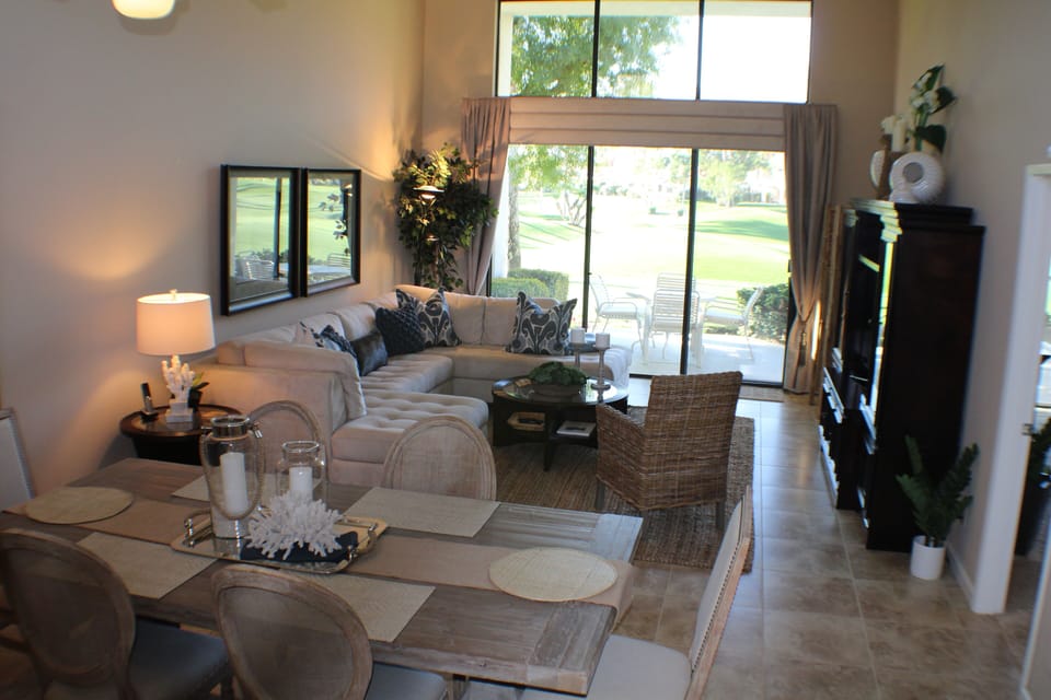 Large flatscreen TV in entertainment center