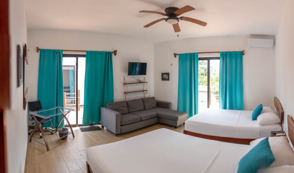 Grand Double Room, 2 Double Beds, Terrace | Individually decorated, individually furnished, blackout drapes