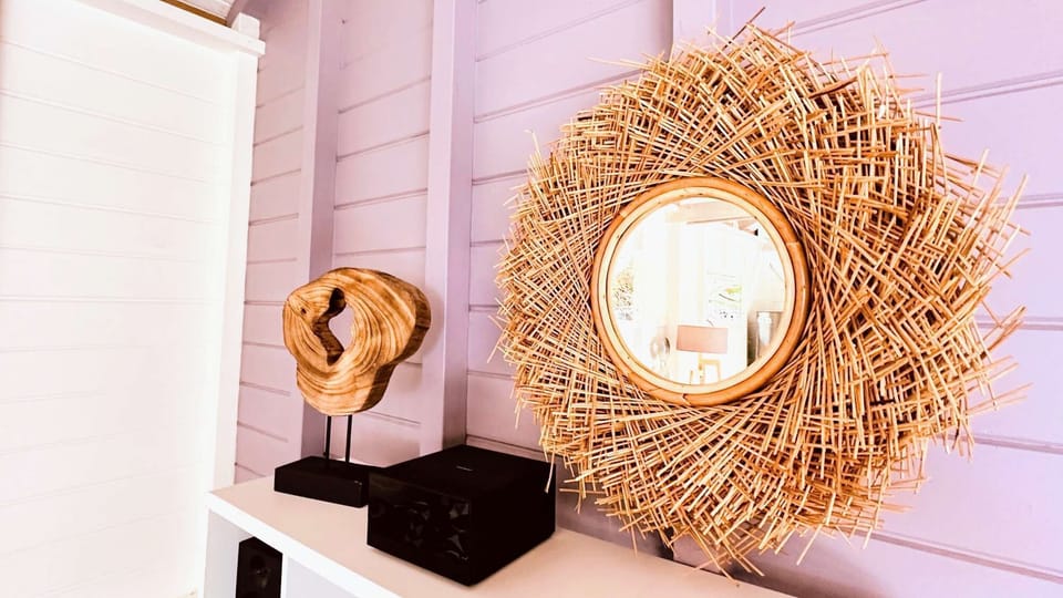 Elegant décor blending Creole charm with contemporary softness