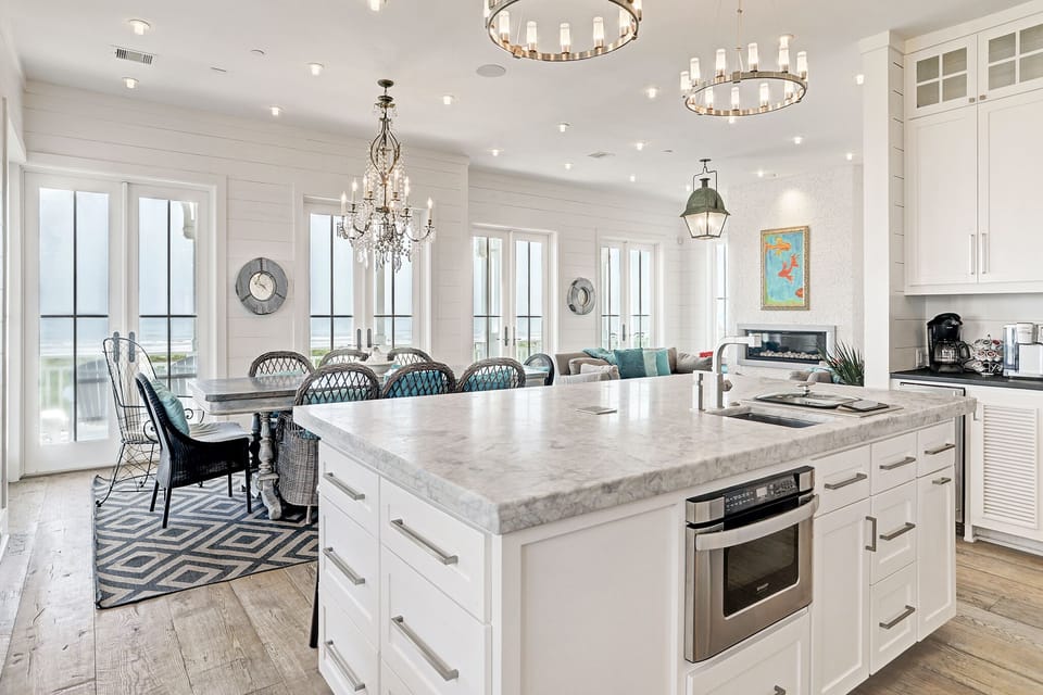 Additional View of Large Island Kitchen. 