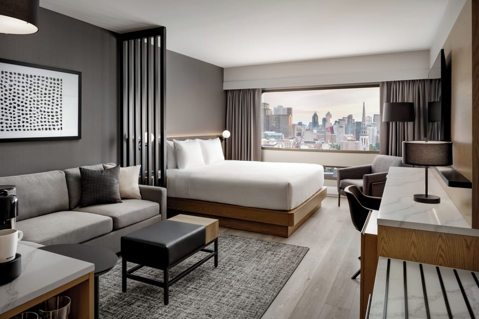 Premium bedding, pillowtop beds, in-room safe, desk