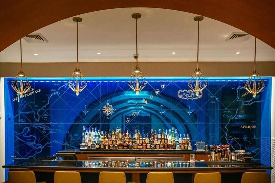 Atlas Cocktail Lounge inside the hotel