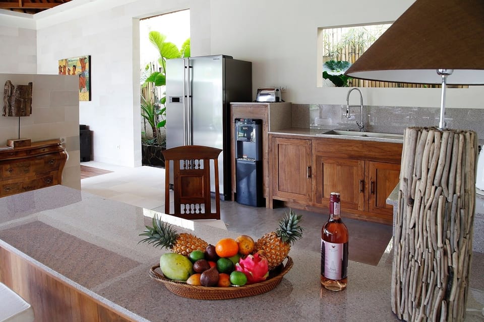 Dayak-Asmat Kitchen touch by tropical fruit of Bali.