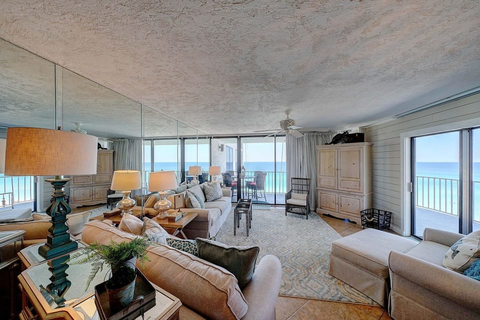Gulf front living room