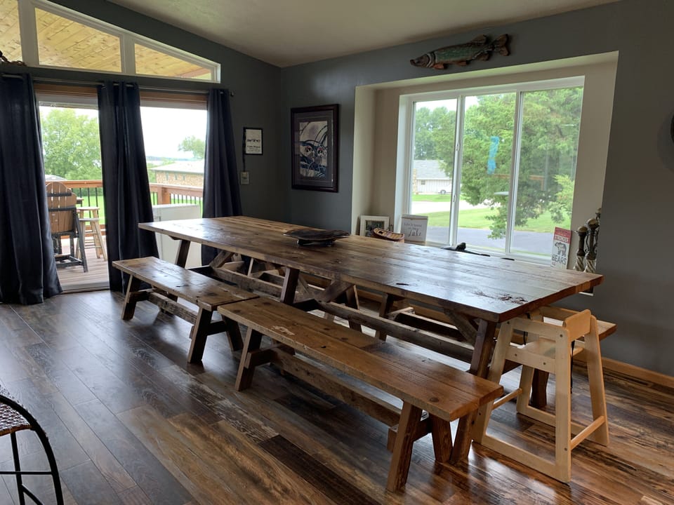 Large dining room table