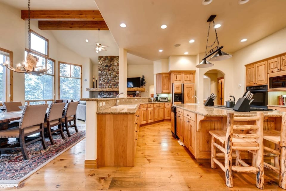 Fully stocked kitchen with everything you need to prepare meals for large groups