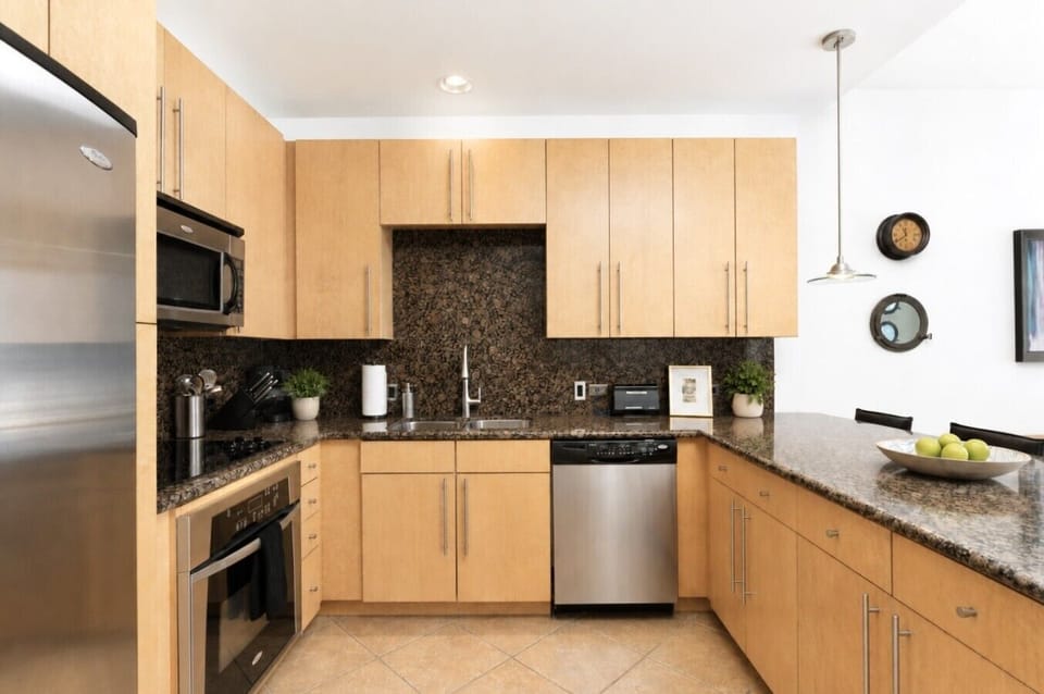 Fully stocked kitchen