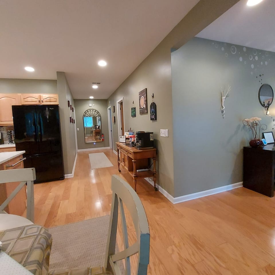 hallway from kitchen to bedrooms