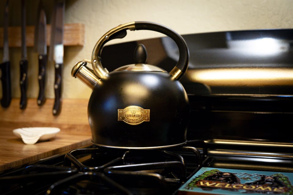 Simple well-stocked kitchen