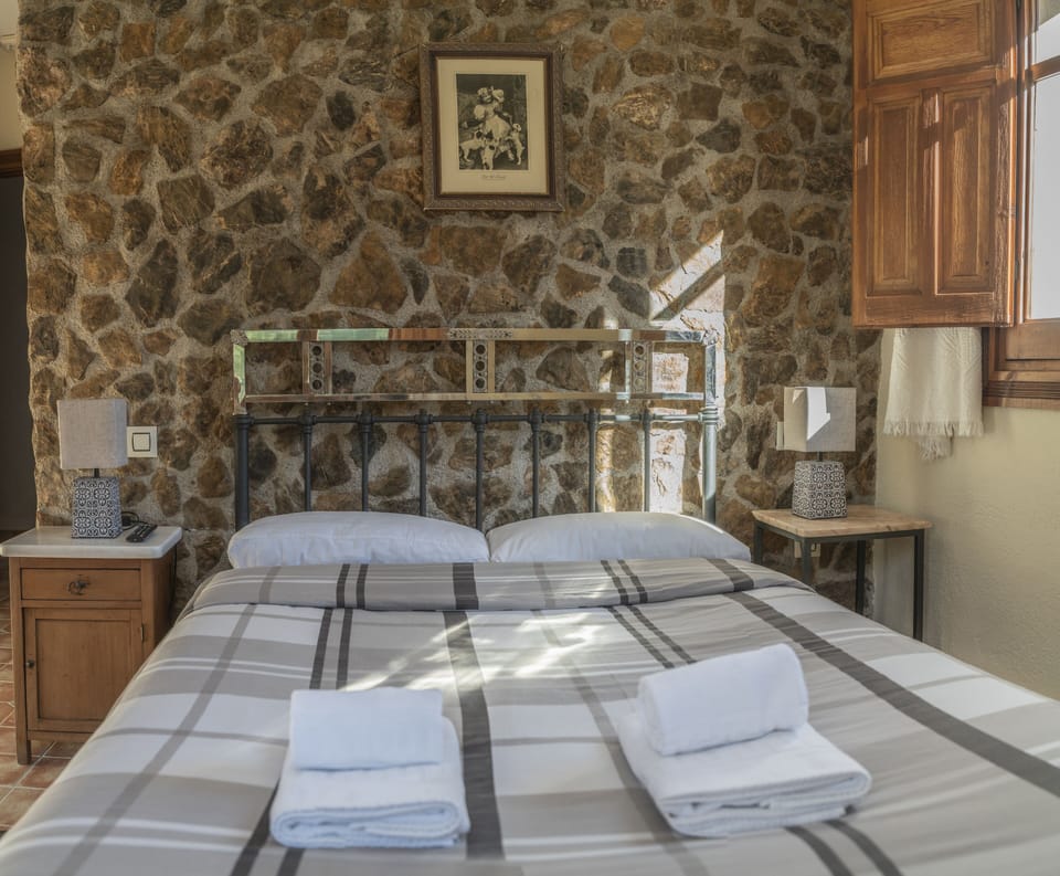 Traditional Double Room, 1 Bedroom, Private Bathroom, Mountain View | 1 bedroom, down comforters, individually decorated, bed sheets