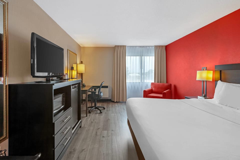 Standard Room, 1 King Bed, Non Smoking | Down comforters, desk, blackout drapes, iron/ironing board