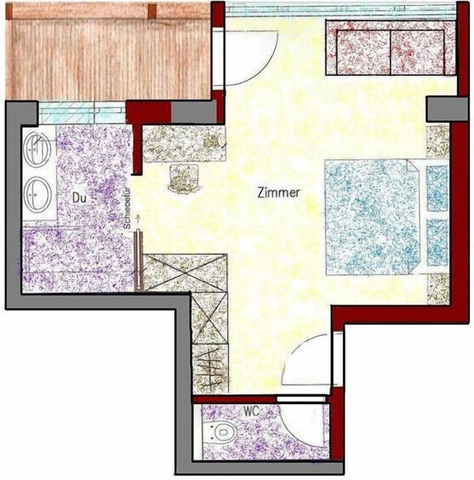 Panoramic Double Room, Balcony, Mountain View | In-room safe, desk, soundproofing, free cribs/infant beds
