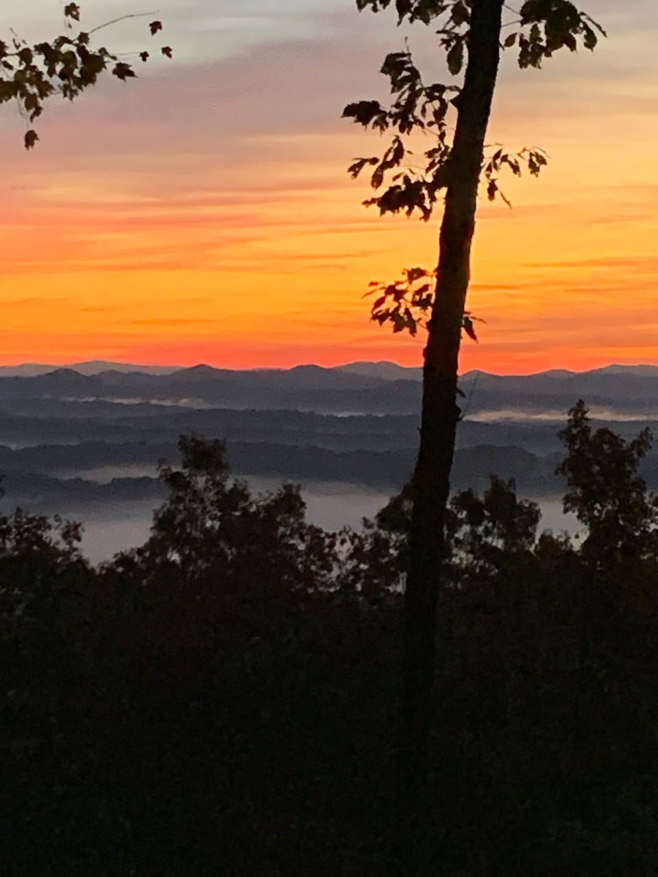 Sunrise view from the deck!