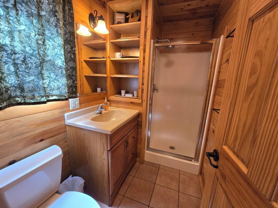 Bathroom with walk in shower