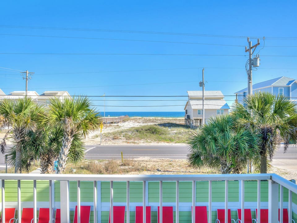 View of the beach from your patio, over the pool (great chairs!). Right there!