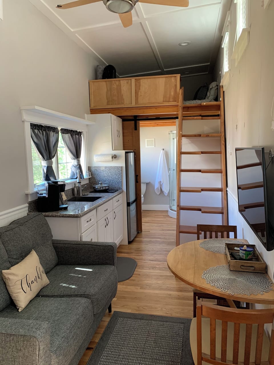 bed upstairs