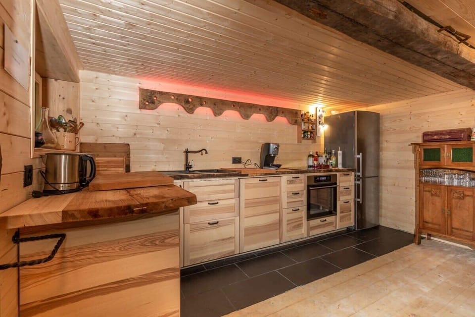 the beautiful kitchen 